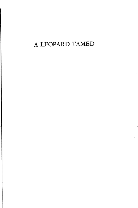 A Leopard Tamed, p. 015