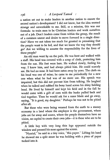 A Leopard Tamed, p. 212
