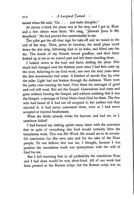 A Leopard Tamed, p. 228